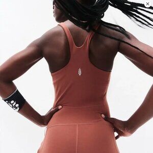 Free People Rust Jumpsuit